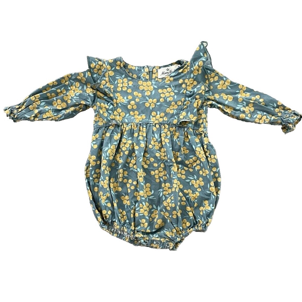 Marie Nicole Baby Girls  Long Sleeve Bubble Suit 12-18 Months EUC